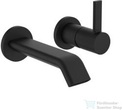 Laufen MEDA falsík alatti mosdócsaptelep 150 mm-es kifolyóval, leeresztő nélkül, PVD matt titán fekete HF506622428000 (HF506622428000)