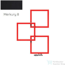 Radeco LOCO 3 970x685 design radiátor, MERKURY 8 (selyemfényű fekete) színben, balos (Radeco_LOCO_3_B_MERKURY8)