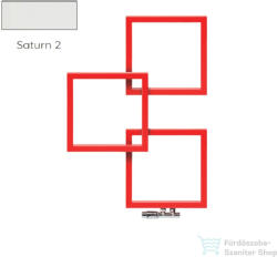 Radeco LOCO 3 970x685 design radiátor, SATURN 2 (matt fehér) színben, balos (Radeco_LOCO_3_B_SATURN2)