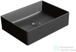 SAPHO GSI KUBE X kerámiamosdó, 50x37cm, matt fekete (942926) (942926) - furdoszoba-szaniter