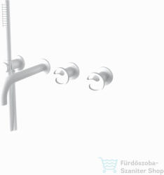 Bugnatese MILLENOVECINQUANTA falsík alatti kád/zuhany csaptelep kézizuhannyal, matt fehér 4601BI (4601BI)