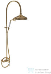 Bugnatese OXFORD zuhanyrendszer 20 cm-es fejzuhannyal, zuhanyszettel, sárgaréz 6336CON (6336CON)