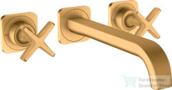 Hansgrohe AXOR Citterio E falsík alatti mosdó csaptelep nem zárható leeresztővel, szálcsiszolt arany hatású 36107250 (36107250)