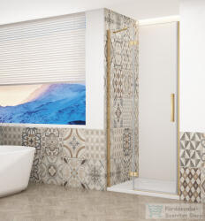 SAPHO GELCO TRINITY GOLD zuhanyajtó, 1000mm, transzparent üveg, balos (GT1210CL-G) (GT1210CL-G)