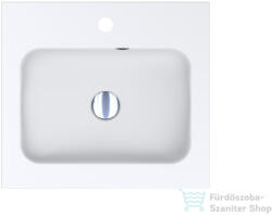 LunArt Gabriel 500 50, 1x45, 1 cm-es beépíthető öntöttmárvány mosdó, matt fehér 5999123002006 (5999123002006)