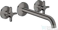 Hansgrohe AXOR ONE falsík alatti mosdó csaptelep 22 cm-es kifolyóval, polírozott fekete króm 48430330 (48430330)