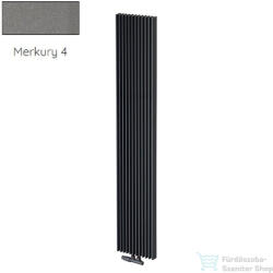 Radeco BORA 1200/17 1200x410 design radiátor, MERKURY 4 (metál szürke) színben (Radeco_BORA_1200_17_MERKURY4)