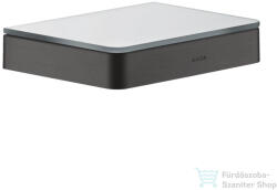 Hansgrohe AXOR UNIVERSAL SOFTSQUARE 15 cm-es polc, szálcsiszolt fekete króm 42840340 (42840340)