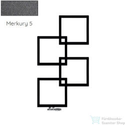 Radeco LOCO 4 MINI 915x500 design radiátor, Merkury 5 (metál sötétszürke) színben, jobbos (Radeco_LOCO_4_MINI_J_Merkury5)