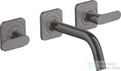 Hansgrohe AXOR Citterio M falsík alatti mosdó csaptelep 16, 6 cm-es kifolyóval, szálcsiszolt fekete króm 34313340 (34313340)
