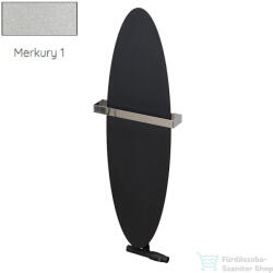 Radeco ORRO 990x280 ovális design radiátor törölközőtartó nélkül, MERKURY 1 (metál ezüst) színben (Radeco_ORRO_MERKURY1)