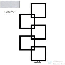 Radeco LOCO 5 MINI 1123x500 design radiátor, SATURN 1 (metál jégszürke) színben, balos (Radeco_LOCO_5_MINI_B_SATURN1)