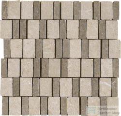 Marazzi Mystone Limestone Taupe Mosaico Mix 30, 5x30 cm-es padlólap M8LP (M8LP)