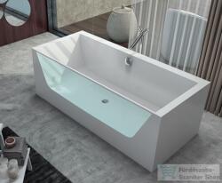 Kolpa San Copelia Light-FS 180x80 szabadon álló kád Kerrock anyagból, átlátszó akril fallal 590150 (590150)