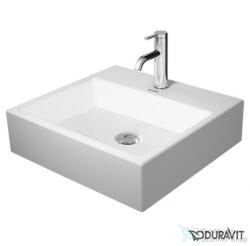 Duravit VERO AIR 50x47 cm-es ráültethető mosdó túlfolyó nélkül, Wondergliss bevonattal, 23525000411 (23525000411)