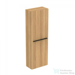 Ideal Standard I. Life S 40x21x120 cm-es 1 ajtós szekrény fogantyú nélkül, Natural oak T5289NX (T5289NX)