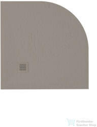 Zenon Angular Slate 90x90 cm-es negyedköríves zuhanytálca, Moka ANG90MO (ANG90MO)