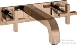 Hansgrohe AXOR CITTERIO falsík alatti mosdó csaptelep 22, 5 cm-es kifolyóval, alaptest nélkül, polírozott vörös arany hatású 39144300 (39144300)