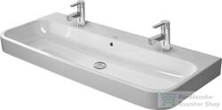 Duravit HAPPY D. 2 100x50, 5 cm bútorral aláépíthető csiszolt mosdó két csaplyukkal, Wondergliss bevonattal, 23181200261 (23181200261)