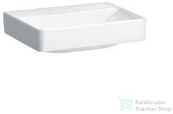 Laufen Pro S 45x34 cm-es csiszolt aljú kézmosó csaplyuk és túlfolyó nélkül, LCC Active bevonattal, fehér H816961A001421 (H816961A001421)