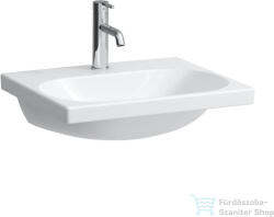 Laufen Lua 55x46 cm-es mosdó egy csaplyukkal, túlfolyó nélkül, LCC bevonattal, fehér H8100824001561 (H8100824001561)