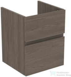 Ideal Standard FINESSE 43x40, 2 cm-es 2 fiókos szekrény mosdó nélkül, Dark elm E3405UR (E3405UR)