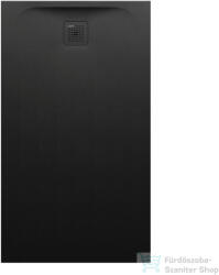 Laufen Pro 140x80 cm-es zuhanytálca Marbond kompozit anyagból, Fekete H2129560800001 (H2129560800001)