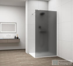 SAPHO POLYSAN ESCA WHITE MATT Walk-in zuhanyfal, falra szerelhető, matt füst üveg, 1000mm (ES1410-03) (ES1410-03)