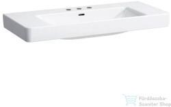 Laufen Pro S 105x46, 5 cm-es csiszolt aljú mosdó 3 csaplyukkal, LCC bevonattal, fehér H8169664001081 (H8169664001081)