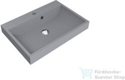 LunArt Atty 600 59, 7x41, 8 cm-es beépíthető öntöttmárvány mosdó, szürke kvarc 5999123005663 (5999123005663)