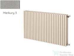 Radeco TORGET H3 600x1208 design radiátor, MERKURY 3 (metál világosszürke) színben (Radeco_TORGET_H3_MERKURY3)