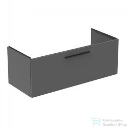 Ideal Standard I. Life B 120x50, 5 cm-es 1 fiókos fali szekrény mosdó és fogantyú nélkül, Quartz grey matt T5515NG (T5515NG)