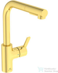 Ideal Standard GUSTO kihúzható fejes, 2 funkciós mosogató csaptelep, Brushed gold BD420A2 (BD420A2)