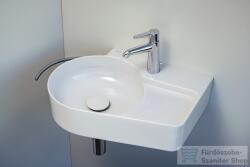 Laufen Val SaphirKeramik 53x40 cm-es mosdó félnedves zónával, jobb oldali csaplyukkal, LCC Active bevonattal H815288A001061 (H815288A001061)
