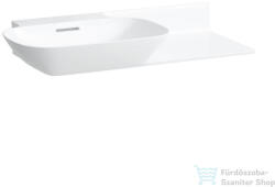 Laufen Ino 90x45 cm-es mosdó, pult a jobb oldalon, csaplyuk nélkül, LCC bevonattal, fehér H8133024001091 (H8133024001091)