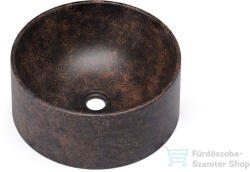 S.V.I.S. Design mosdó 40 cm COLUMBA BASIC - DARK STONE, kék, okker és fekete, matt lakk UBX. COLUMBA. BC. 040.000. DS. 01.1 (UBX_COLUMBA_BC_040_000_DS_01_1)
