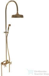 Bugnatese Lady zuhanyrendszer 20 cm-es esőztetővel, zuhanyszettel, Sárgaréz 947CON (947CON)