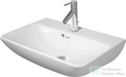 Duravit ME BY STARCK Compact 60x40 cm-es mosdó Wondergliss bevonattal, White Satin Matt 23436032001 (23436032001)