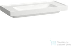Laufen MEDA 100x46 cm-es falra/bútorra szerelhető mosdó csaplyuk és túlfolyó nélkül, matt fehér H8101197571121 (H8101197571121)