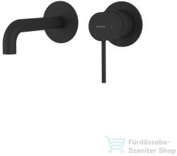 SAPHO ULTRASAN falba süllyesztett csaptelep, 16 cm-es kifolyócsővel, matt fekete (UT118VB) (UT118VB)