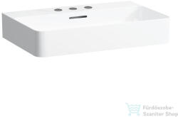 Laufen Val SaphirKeramik 65x42 cm-es csiszolt aljú mosdó 3 csaplyukkal, LCC bevonattal, fehér H8162844001081 (H8162844001081)