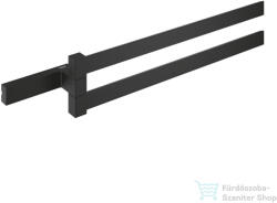 GROHE SELECTION CUBE 40 cm-es dupla törölközőtartó, Phantom Black 102280KF00 (102280KF00)