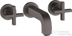 Hansgrohe AXOR Citterio falsík alatti mosdó csaptelep 16, 2 cm-es kifolyóval, szálcsiszolt fekete króm 39313340 (39313340)