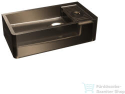 RIHO Solid Frosted 41x21 cm-es jobbos kézmosó, frosted umber W046002F02 (W046002F02)