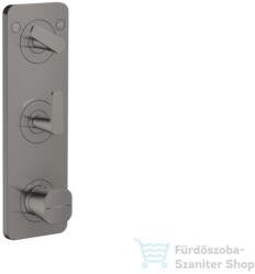 Hansgrohe AXOR CITTERIO C termosztátos falsík alatti kád /zuhany csaptelep, polírozott fekete króm 49700330 (49700330)