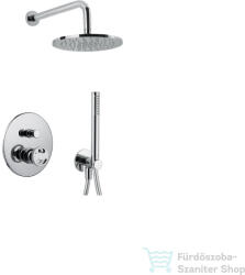 Bugnatese MILLENOVECINQUANTA falsík alatti zuhanyrendszer 22, 5 cm-es esőztetővel, belső egységgel, zuhanyszettel, króm 4674CR (4674CR)