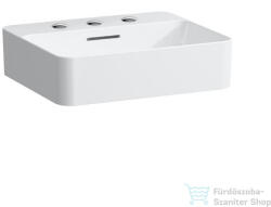 Laufen Val SaphirKeramik 45x38 cm-es pultra ültethető mosdó 3 csaplyukkal, fehér H8122800001081 (H8122800001081)