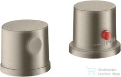Hansgrohe AXOR UNO 2 üléses peremre szerelhető termosztátos kádcsaptelep, szálcsiszolt nikkel 38480820 (38480820)