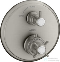 Hansgrohe Axor Montreux termosztátos falsík alatti kád/zuhany csaptelep, rozsdamentes acél hatású 16800800 (16800800)