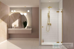 Radaway Essenza Pro DWJ 100 zuhanyajtó, szálcsiszolt arany, jobbos 10099100-99-01R (10099100-99-01R)